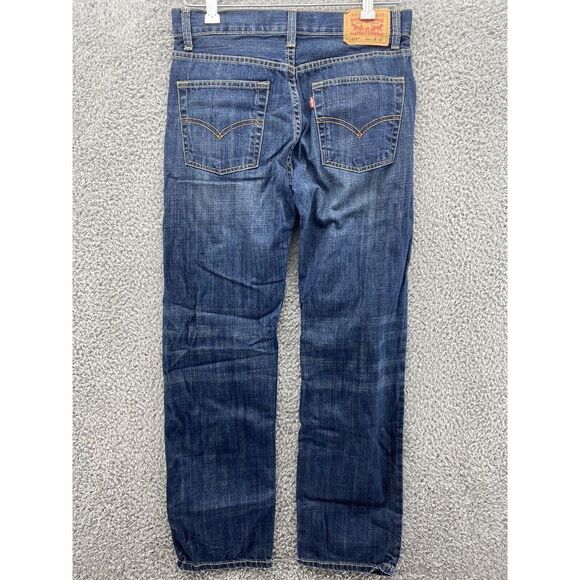 Levi's 514 Jeans Boys Size 16R 28x28 Straight Leg Medium Wash Blue Denim Jeans - Picture 6 of 8